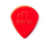 Dunlop Jazz III Lot de 3 jeux de joueurs en nylon Rouge 1,38 mm