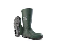 DUNLOP JobGUARD O4 - Bottes de travail pour hommes et femmes - Imperméable - Embout souple - Antidérapant SRC - Résistant aux produits chimiques - Arbre haut - Vert - Pointures 37 à 49