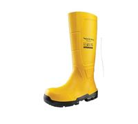 DUNLOP JobGuard S5 - Bottes de travail pour hommes et femmes - Bottes de sécurité - Imperméable - Embout en acier - Antidérapant SRC - Résistant aux produits chimiques - Jaune - Pointures 35 à 50