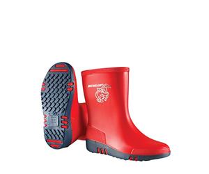 DUNLOP Kinder Gummistiefel Acifort Mini Rot 26, Bottes Mixte enfant, Rouge (Schwarz-silber), 26 EU