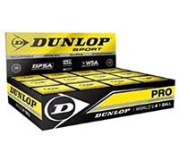 Dunlop Lot de 12 balles de squash qualité professionnelle Double jaune -