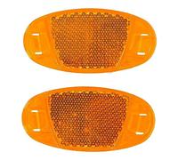 Dunlop Lot de 2 réflecteurs de rayons Orange 7 cm