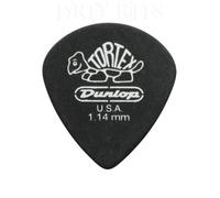 Dunlop Lot de 24 médiators Tortex Pitch Black pour guitare jazz - 1,14 mm, livrés dans une boîte métallique