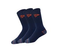DUNLOP Lot de 3 paires de chaussettes de travail homme (bleu foncé, 43-46)