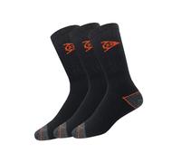 DUNLOP Lot de 3 paires de chaussettes de travail homme (noir, 47-50)