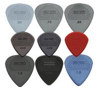 Dunlop Max Grip Lot de 9 médiators 1 de chaque type dans un étui Dirty Riffs