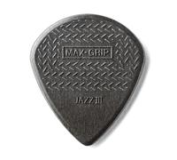DUNLOP - Médiators - Max Grip Jazz III Carbon Fiber (1,38mm) sachet de 6