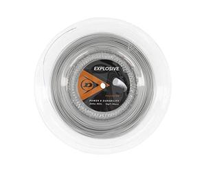 DUNLOP Mixte 624858 Dunlop Tennis String Explosive 200 m Reel 130 mm 1 Piece, Argent, Talla única EU