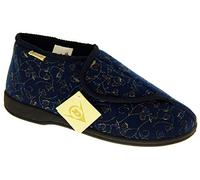 Dunlop Orthopédique Pantoufles De Fixation Scratch Femmes EU 36 Bleu Marine