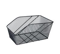 Dunlop Panier à vélo - 13 litres - Arrière de vélo - avec Support de Pneu - Fixation sans Outils - Métal - Noir