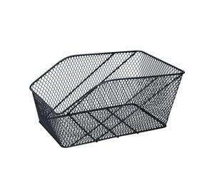 Dunlop Panier à vélo - 13 litres - Arrière de vélo - avec Support de Pneu - Fixation sans Outils - Métal - Noir