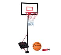 Dunlop – Set de basketball – Panier réglable 165–205 cm – Ballon & pompe inclus – Noir/Blanc/Orange