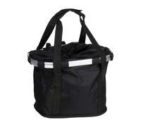 Dunlop Panier Vélo Pliable - Panier Vélo Amovible avec Poignées - Léger pour Courses et Utilisation Quotidienne - Noir - 31x23x24cm