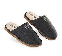 Dunlop Pantoufles à dos ouvert, mousse à mémoire de semelle - charbon, 41 EU