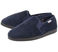 DUNLOP Pantoufles confortables pour homme - Semelle en caoutchouc - Lavables - Tailles 40-47, Marine, 42 EU