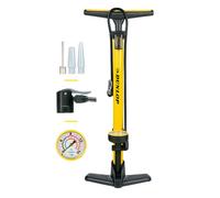 Dunlop – Pompe à vélo avec manomètre – Gonfleur pneus voiture/vélo – Valves Dunlop/Schrader/Françaises