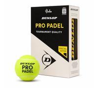 Dunlop Pro Padel Balls 2x3PET - FIP Approved Tournament Balls for Advanced and Competitive Players
