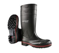 DUNLOP Protective Footwear (DUNZJ) A442031.45 Bottes de sécurité Acifort Heavy Duty S5 en caoutchouc, Noir, Taille 45 EU