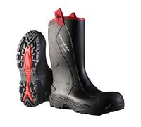 Dunlop Protective Footwear, C762043.CH, Purofort+ Rugged Full Safety, Noir/Rouge, Taille 45 EU
