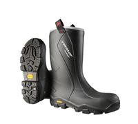 DUNLOP Protective Footwear, CC22A33.CH, Purofort+ Reliance Full Safety Avec Vibram, Noir/Jaune, Taille 45 EU