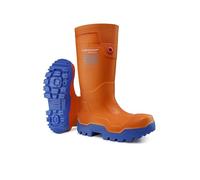 DUNLOP Protective Footwear, LP8KU01, FieldPRO Thermo+, Bleu/Orange, Taille 46 EU