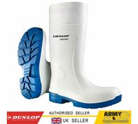 Dunlop Purofort Multigrip Sécurité Blanc Wellington Travail Bottes Food Pro