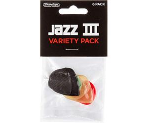 DUNLOP - PVP103 Médiators Variety Pack Jazz, 6 médiators