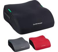 Dunlop Rehausseur de Siège Auto Enfant Noir Rehausseur de Siège Enfant ECE R129 - Siège Enfant Ergonomique à partir de 3 ans - Siège Auto Enfant Avec Housse Lavable - Coussin Auto Pour Enfant 135-150