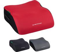 Dunlop Rehausseur de Siège Auto Enfant Rouge Rehausseur de Siège Enfant ECE R129 - Siège Enfant Ergonomique à partir de 3 ans - Siège Auto Enfant Avec Housse Lavable - Coussin Auto Pour Enfant 135-150