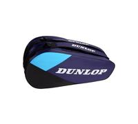 DUNLOP Sac à Raquettes FX Club 10 - Sac de Tennis pour Jusqu’à 10 Raquettes, Violet/Noir/Cyan