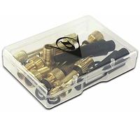 Dunlop Sports Dunlop Lot de 14 adaptateurs de Valve de vélo Unisexe pour Adulte Noir