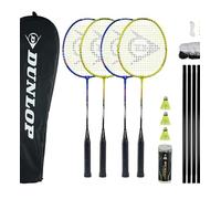 Dunlop Sports Nitro-Star SSX 1.0 Ensemble de Badminton pour 4 Joueurs avec Filet