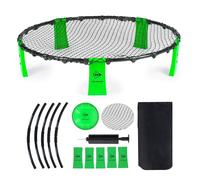 DUNLOP Roundnet Set - 90 x 20 CM - Jeu Exterieur - Filet, Cadre, Jambes, Ballon, Pompe et Sac de Voyage Inclus - Max. 4 Joueurs