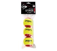 DUNLOP Stage 3 Red 3POLYBAG Balle de Tennis Adulte Unisexe, Rouge, Taille Unique