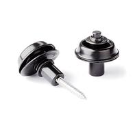 Dunlop Straplok Black Flush Mount