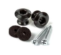 Dunlop Straplok Dual Design Strap Button Set - Black