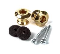 Dunlop Straplok Dual Design Strap Button Set - Gold