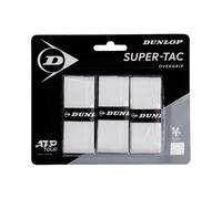 Ruban de Raquette Dunlop, Unisexe, Taille Unique, Super-Tac OGRIP Blanc (Pack 3)