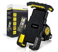 Dunlop Support de téléphone portable universel sécurisé pour vélo, iPhone 13 Pro Max Mini 12 Smartphone de 4,7 à 6,8'' - 360° - Anti-vibration + rayures