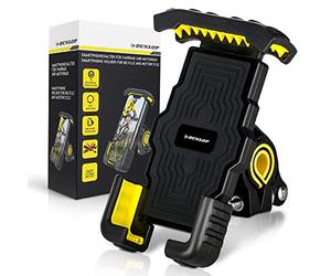 Dunlop Support de téléphone portable universel sécurisé pour vélo, iPhone 13 Pro Max Mini 12 Smartphone de 4,7 à 6,8'' - 360° - Anti-vibration + rayures
