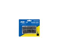 Dunlop Viper Dry Overgrip - Overgrip Officiel de Tennis de l’ATP Tour, Lot de 3, Noir