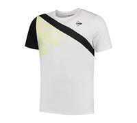 Dunlop T-Shirt de Tennis pour Homme Game Tee 3 Blanc Taille S, Blanc., S