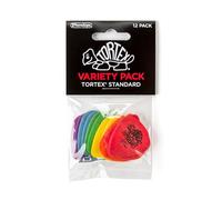 DUNLOP Tortex Standard variety pack, paquet de 12 médiators (PVP418)