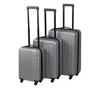 Dunlop Travel Set de Bagages, 65 cm, 120 L, Argent