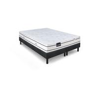 DUNLOPILLO LAVANDE ENSEMBLE 160 X 200 - MATELAS + 2 SOMMIERS FONCÉ - EP 21 CM - LATEX NATUREL - LATTES PASSIVES - FABRIQUÉ EN