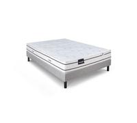 DUNLOPILLO LAVANDE ENSEMBLE 160 X 200 - MATELAS + SOMMIER CLAIR - EP 21 CM - LATEX NATUREL - LATTES PASSIVES - FABRIQUÉ EN FRAN