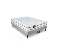 DUNLOPILLO LAVANDE ENSEMBLE 180 X 200 - MATELAS + 2 SOMMIERS CLAIR - EP 21 CM - LATEX NATUREL - LATTES PASSIVES - FABRIQUÉ EN F