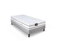 DUNLOPILLO LAVANDE ENSEMBLE 90 X 190 - MATELAS + SOMMIER CLAIR - EP 21 CM - LATEX NATUREL - LATTES PASSIVES - FABRIQUÉ EN FRANC