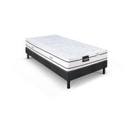 DUNLOPILLO LAVANDE ENSEMBLE 90 X 190 - MATELAS + SOMMIER - EP 21 CM - LATEX NATUREL - LATTES PASSIVES - FABRIQUÉ EN FRANCE