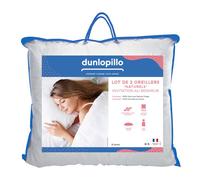 Dunlopillo | Lot de 2 oreillers Invitation au Bonheur - 100% plumettes